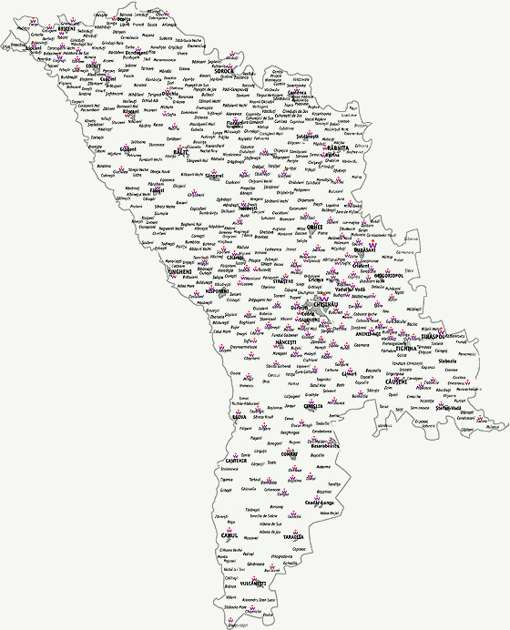 Map of Moldova